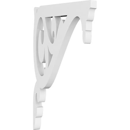 Ekena Millwork Carrillo Architectural Grade PVC Bracket, 5/8"W X 5 1/2"D X 9"H BKTP01X05X09CI